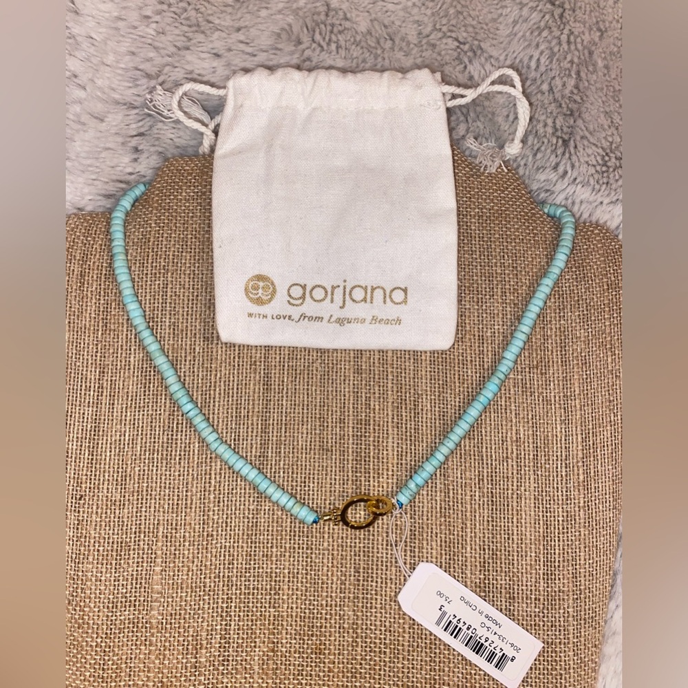Gorjana Parker Gem Turquoise Beaded Necklace - NWT
